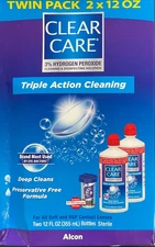 Alcon Clear Care Triple Action Cleaning Twin Pack 2 x 12 Oz
