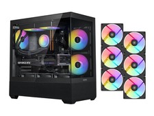 Sama V40BKADA6X1GL Mid-Tower ATX Case Black-120mm ARGB Fans