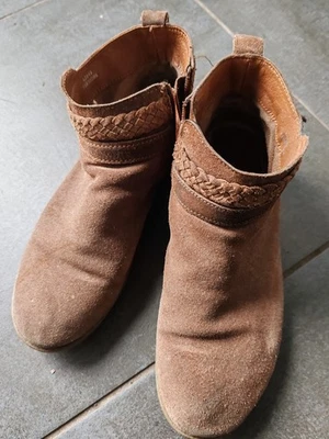 Bottines En Daim Marron Used nebuck Semelle Intérieur Cuir - Photo 1/4