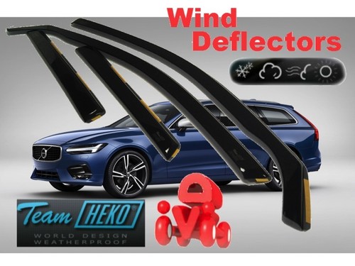 Set Of 4 Wind Deflectors Compatible With RENAULT KADJAR 2015 2016 2017 2018 2019 2020 2021 2022 Models - UK - View #3