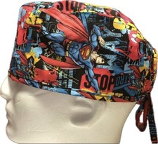 DCComics Superman At Night Scrub Hat Chemo Cap