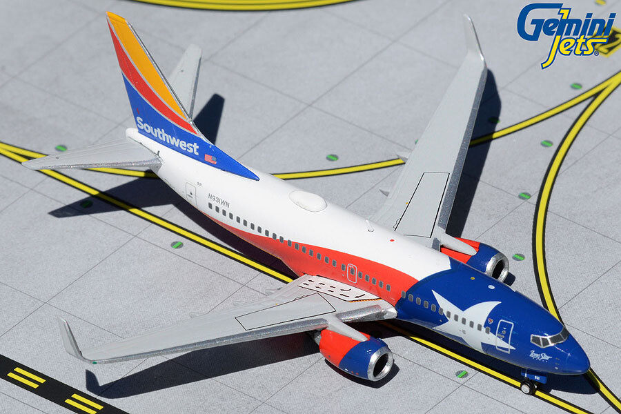 Gemini Jets サウスウエスト航空 B737 MAX 8 1/400 GeminiJets GJSWA2187 1:400 Southwest Airlines 737 MAX 8