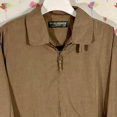 DESCENTE GOLF ジャケット Descente Golf Collection Jacket Men's XL Tan Zip Front | eBay