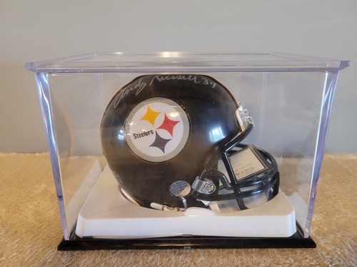 ANDY RUSSELL 34 71 MVP PITTSBURGH STEELERS SIGNED MINI HELMET TRISTAR COA - Picture 4 of 4