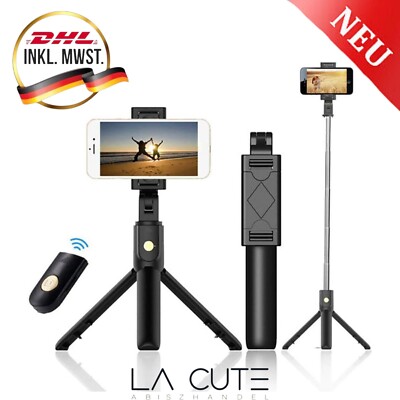 SYOSIN Selfie Stick Bluetooth Selfiestick Stativ 3 in 1 Mini ca.1 m ausziehbar