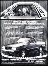 1982 Subaru Brat Vintage Advertisement Print Art Car Ad J259