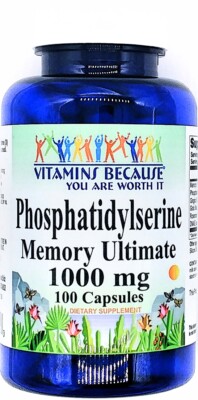 1000mg Phosphatidylserine Complex Capsules Ultimate Memory Focus Support