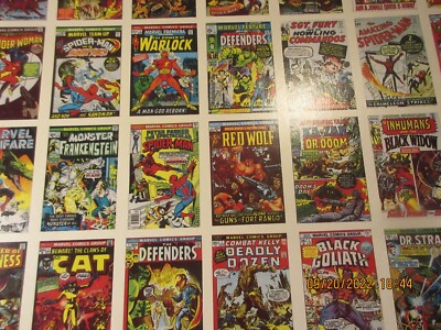 1984 Marvel Comics First Issue Covers TRUE Uncut Sheet (60)CARD HULK ...