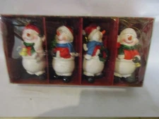 Christmas ornament set Rite Aid home for the holidays snowmen wreath tree bell 