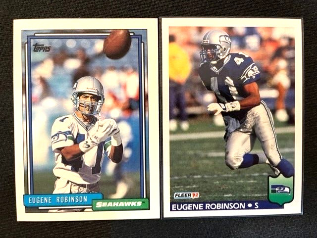 NFL - Eugene Robinson 1992 Topps & 1992 Fleer Football - Seahawks