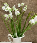 Artificial Snowdrops 3 Stems Craft Wreathmaking Lengh 30cm