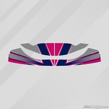 KOSMIC 2015 STYLE M10 NOSE CONE STICKER KIT - KARTING -  JakeDesigns