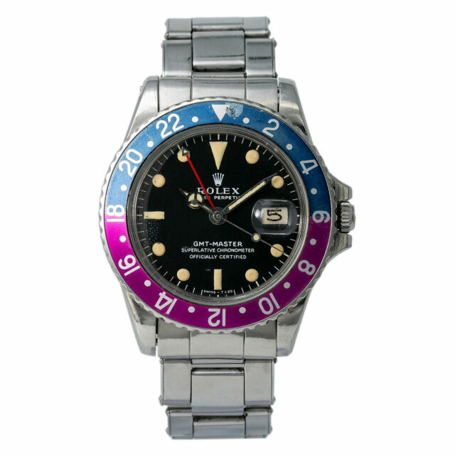 Rolex GMT-Master Men's Black Watch with 