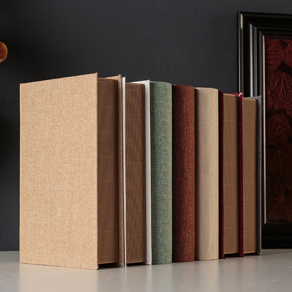 Decorative Books for Display Retro Bookshelf Cloth Art Model Office eBay