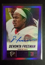 2014 PANINI SCORE HOT ROOKIES PURPLE DEVONTA FREEMAN RC/AUTO!! 50/50!! 1/1??