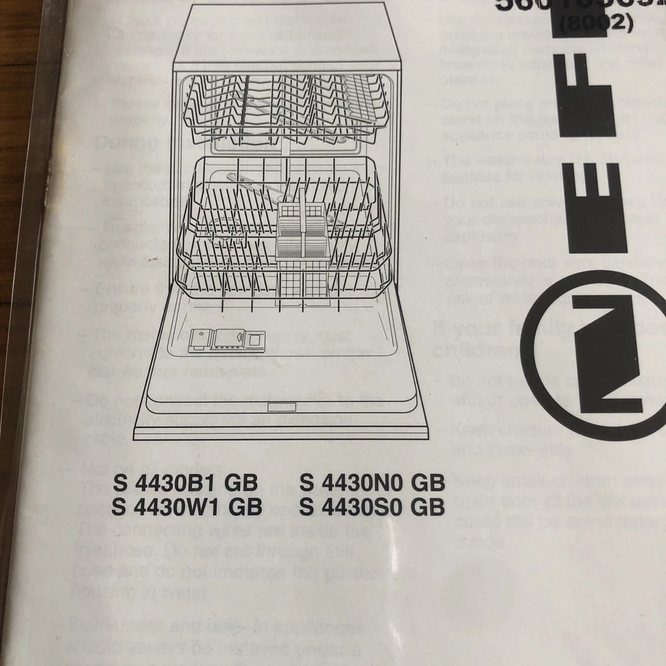 Neff Instrucciones de Uso Lavavajillas Sellado Neff Folleto/Folleto/Manual Foto 4 de 4