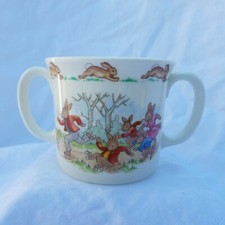 Royal Doulton Rollerskating Bunnykins Two-handled Nurseryware Mug