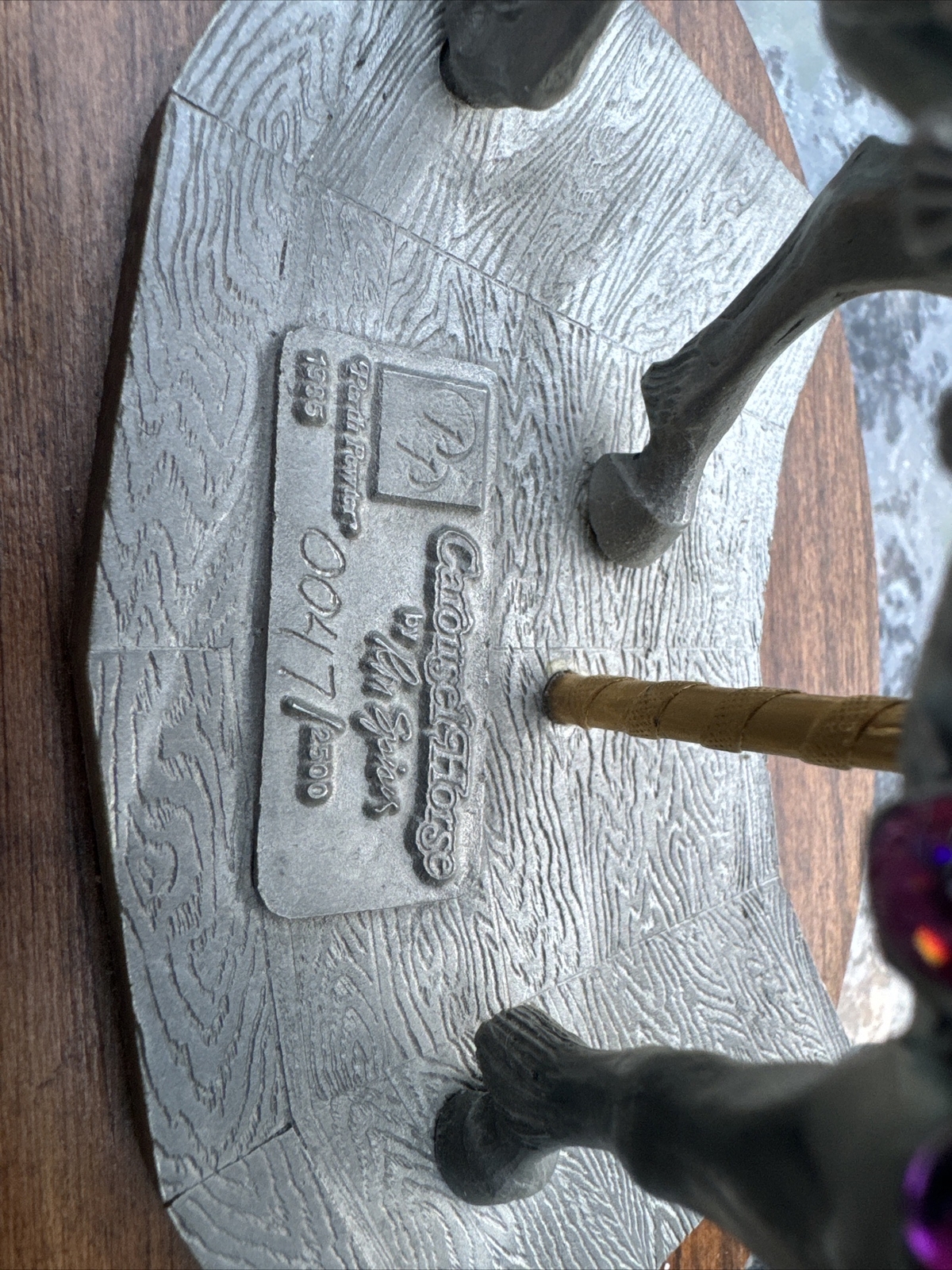 1985 Limited Edition Perth Pewter Carousel Horse Figurine Art Sculpture Rare HTF