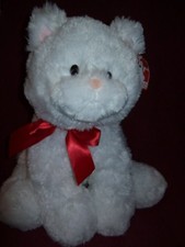 Gund Plush WHITE KITTEN - 13" Tall Sitting -- Brand NEW with Tags -- MSRP 25.99