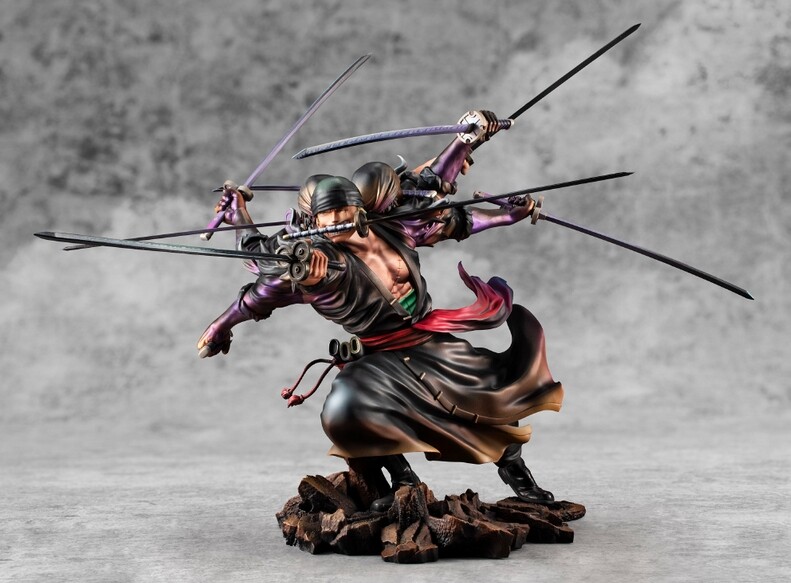 MegaHouse - しょう P.O.P MAX RORONOA_ZORO MegaHouse MH POPMAX Roronoa Zoro Nine Knives Flow 6.8