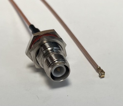 American Coaxial QMA Female To UFL/u.FL/IPX RG178 Coaxial Cable - Made In USA