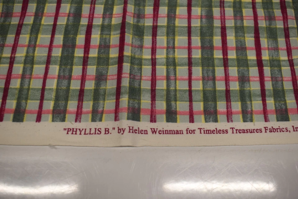 PHYLLIS B helen weinman TIMELESS TREASURES FABRICS Cotton FAT QUARTER 19" x 22" - Image 2 of 4