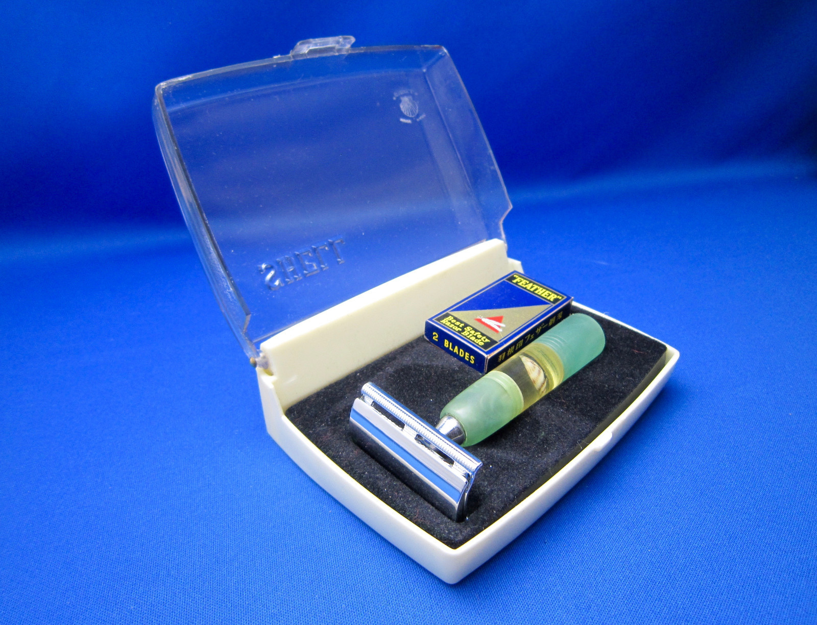 SHELL Vintage Safety Razor Seashell Handle1960's Made In Japan Unique Mint 