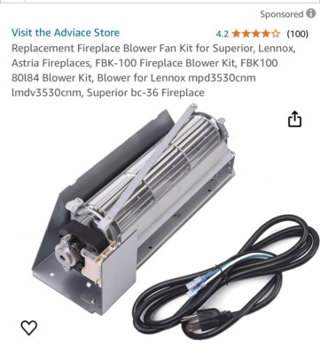 FBX100 Fireplace Blower Part