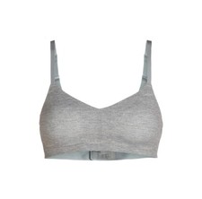 No Boundaries Junior's Wire-Free Bonded Voop Bralette Heather Grey Sizes L-XXXL