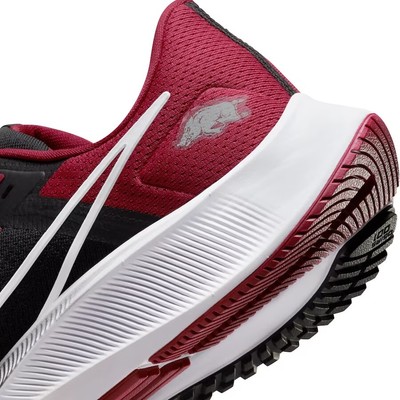 Nike Air Zoom Pegasus 38 ARKANSAS RAZORBACKS Black Red sz  display picture 1