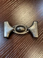 Douglas Paquette Belt Buckle & Slide Silver Tone 1980s Vtg