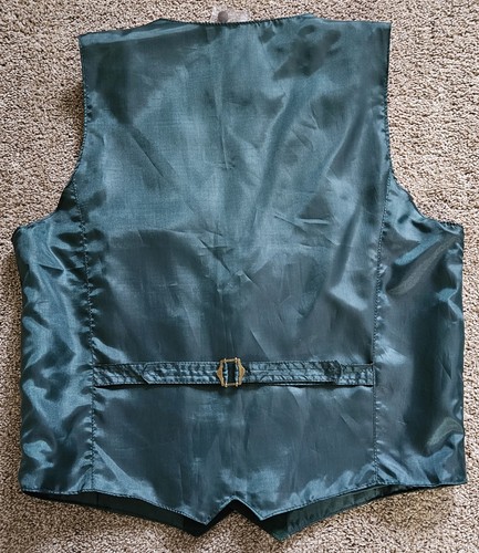 Gilet Fluid International 100% pelle uomo XL verde - Foto 8 di 8