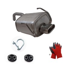 Endschalldämpfer Auspuff für Fiat 500 & 500C 1.2i 1242ccm 69PS Panda + Montage