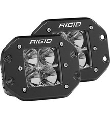 Rigid 212113 Universal Pair Of Black D-series Pro Led Light Flood Flush Mount Rigid 212113 Universal Pair Of Black D-series Pro Led Light Flood Flush Mount