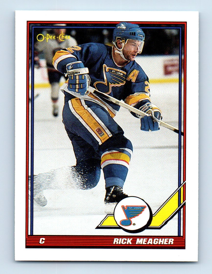 1991-92 O-Pee-Chee Rick Meagher St. Louis Blues #58