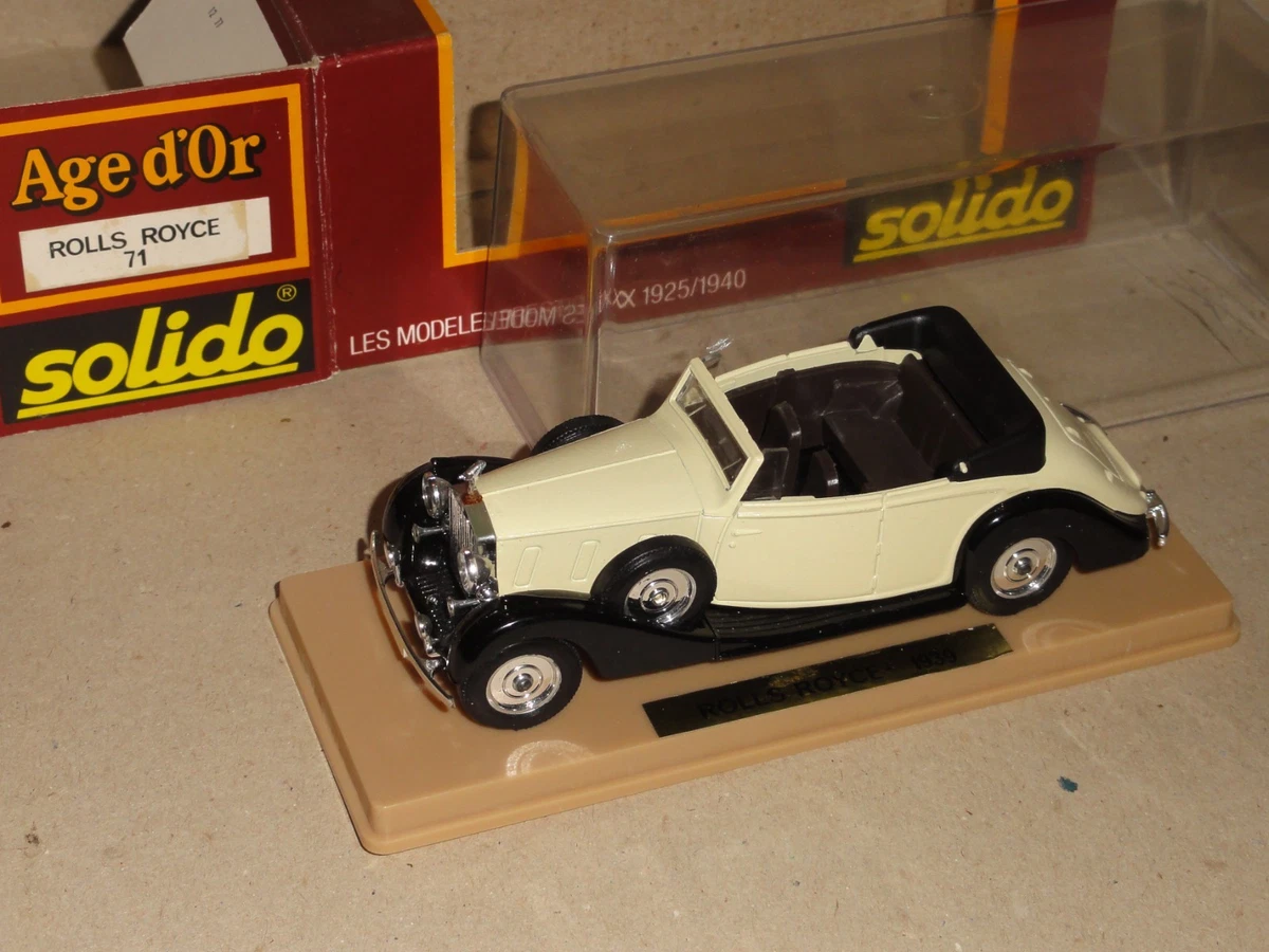 Au337 Solido Prestige 1/18 1:18 Rolls Royce Cabriolet Ref 8006 Blanc