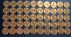 1957-D, Wheat Pennies, One Roll, Lot Of 50, UNC/BU, Red, Nice Details