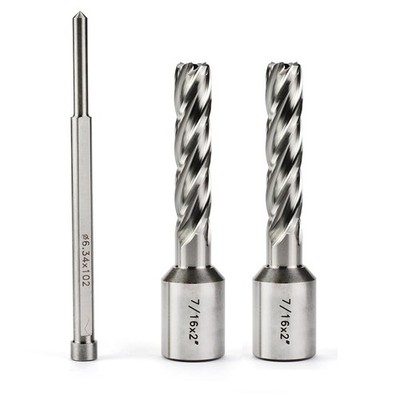 7/16''x2''Annular Cutters 2 Piece,7/16 inch Cutting Diameter 2 inch Depth of Cu...