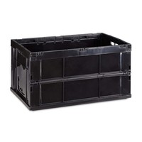 Klappbox Faltbox Transportkiste Aufbewahrungskiste Stapelbar 60 L Ergonomisch