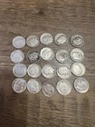 LOT OF 20 SILVER Roosevelt DIMES pre 1964
