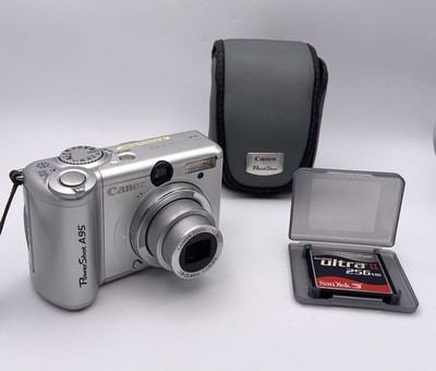 Canon PowerShot A95 5.0MP Digital Camera - Silver (Kit w/ Not