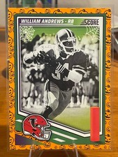 2025 Panini Score A Treat Football William Andrews-#197 Pumpkin. Atlanta Falcons