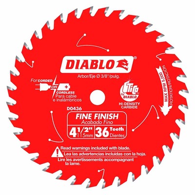 Diablo D0436X 4-1/2-Inch 36 Tooth ATB Cordless Trim Saw Blade