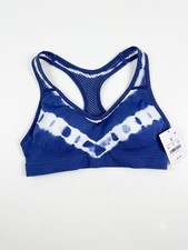 JoyLab Mädchen Seamless Mesh Racerback Sport BH Blau Batik Größe M