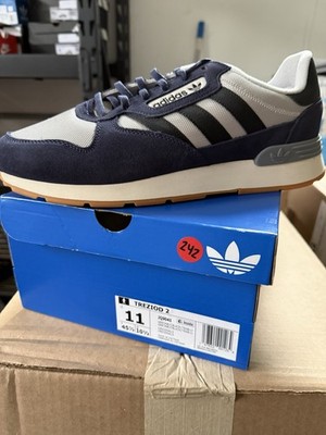 Adidas Treziod 2 Sneakers Grey Navy Blue Gum Sole JQ9041 Size 11M New w/Box