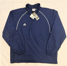 NWT 2008 Adidas 1/4 Zip Track Pullover Jacket Men's XL Navy Blue AGC002 1