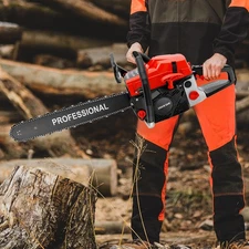 2-Stroke Gasoline Chainsaw 62 CC 20" Bar Power Engine Wood Cutting Gas Chain Saw