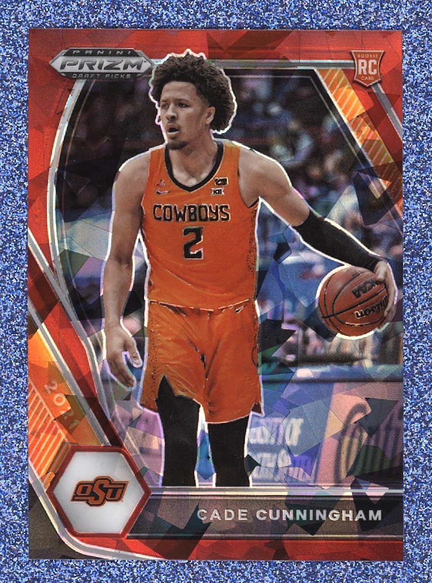 Cade Cunningham 2021-22 Prizm Draft Picks Red Ice Variation RC  #1 - Free Ship