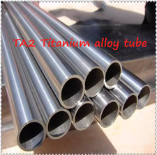 1PC 35/36/38/40/42/48/50/55/60mm X500mm TA2 Titanium Round Tube 1/2/3/6mm T 