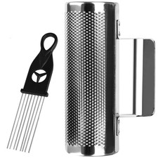 Tkocisa Metal Guiro, 12" 4" Stainless Steel Dominicana Guira Shaker, x